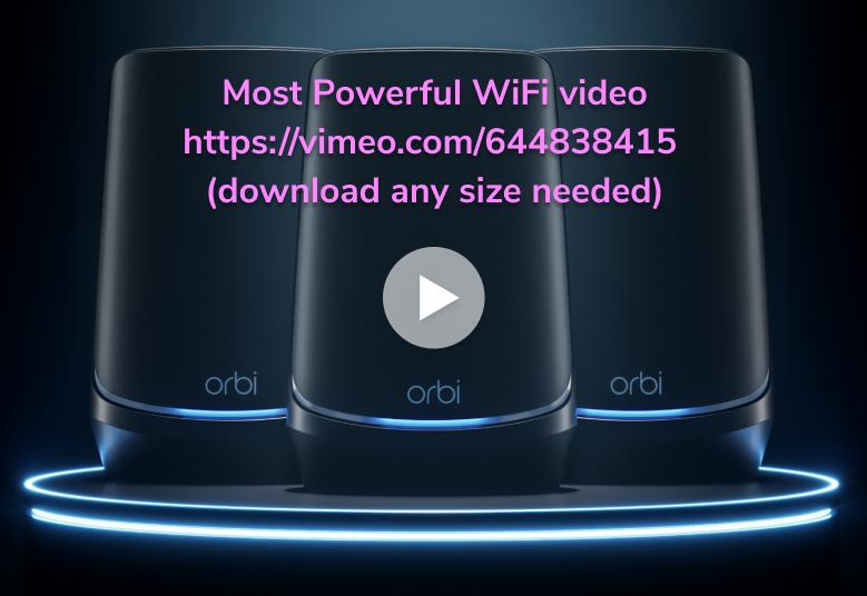 RBKE963, Quad-Band WiFi 6E, Most powerful WiFi video