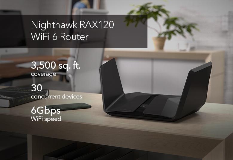 Nighthawk AX12 WiFi 6 Router - RAX120 12-Stream Router | NETGEAR