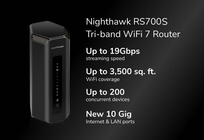 Netgear Introduces Nighthawk RS700 Wi-Fi 7 Router