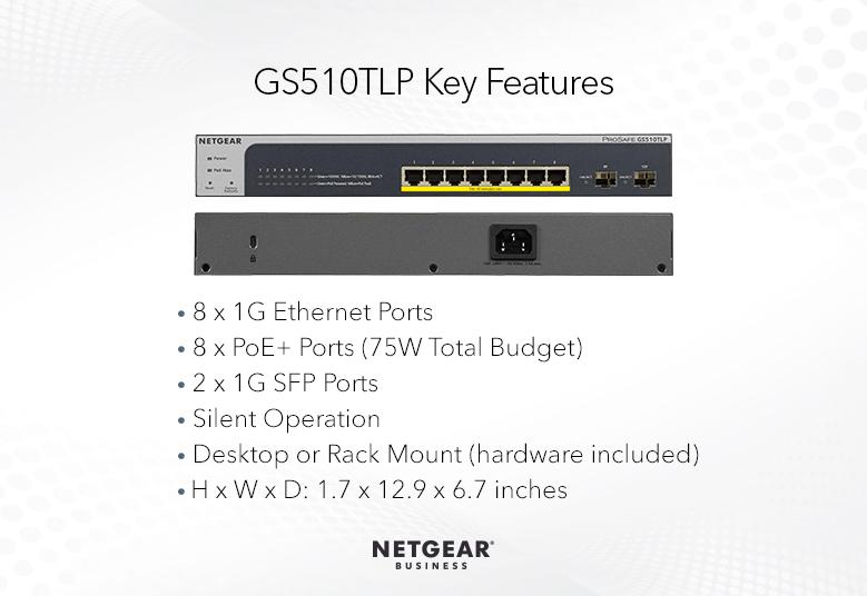 Switches GS510TLP Key Features