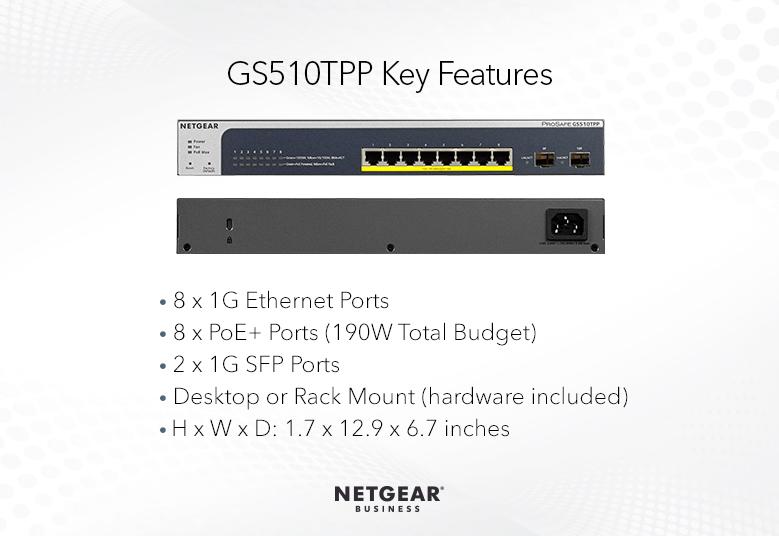 Switches GS510TPP Key Features