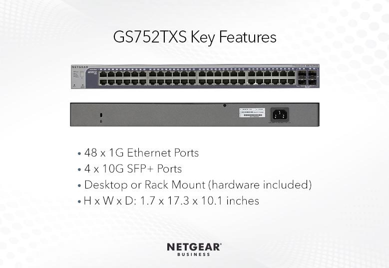 Switches GS752TXS Key Features