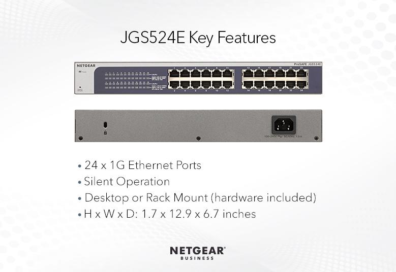 Switches JGS524E Key Features