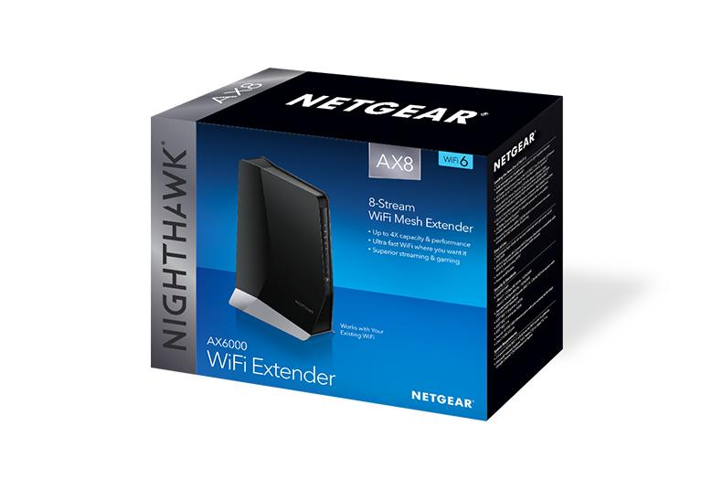 Nighthawk EAX80 Extender – 8-Stream WiFi 6 Mesh Extender