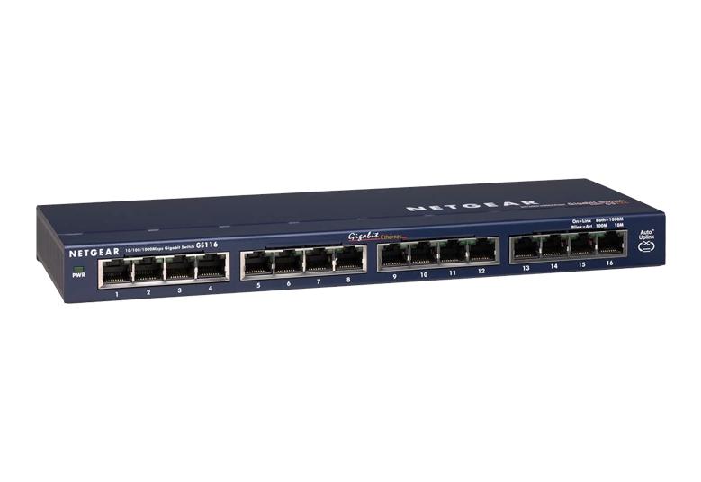 Gigabit 16-port Unmanaged Switch - GS116