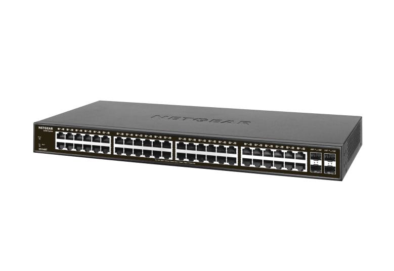 Switch de Red gestionable Smart Pro de 48 Puertos, Gigabit Ethernet con 4 Puertos SFP de la Serie S350 Netgear GS348T 