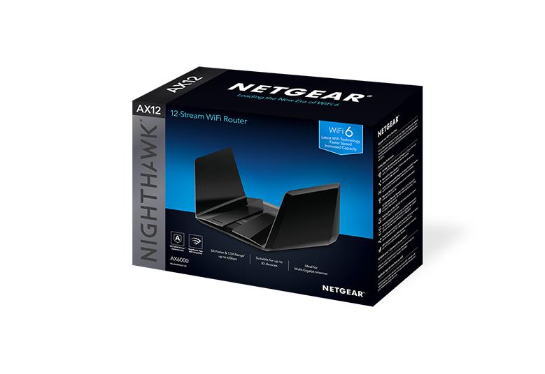Nighthawk AX12 WiFi 6 Router - RAX120 12-Stream Router | NETGEAR