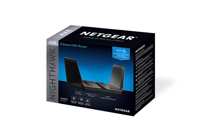 8-Stream AX6000 WiFi 6 Router - RAX80 8-Stream Router | NETGEAR