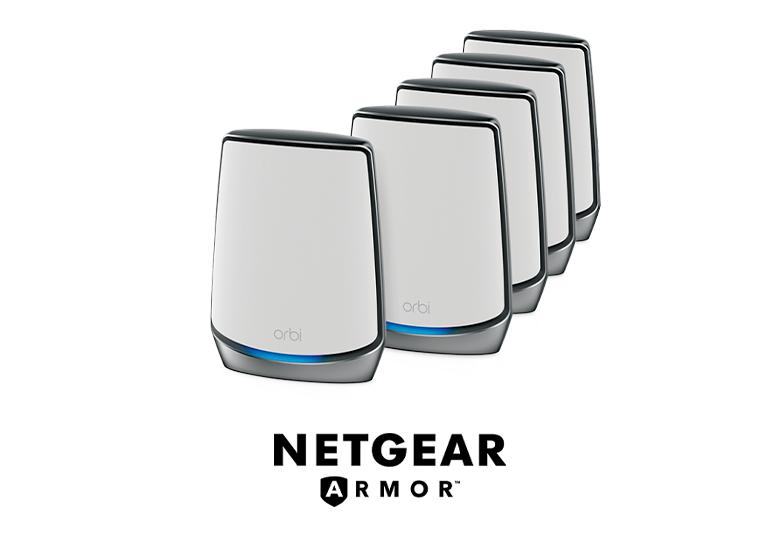 NETGEAR Orbi Tri-Band WiFi 6 Mesh System, 6Gbps, Router + 2 Satellites in  White