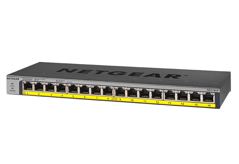 GS116LP PoE+ Supported Unmanaged Switches NETGEAR