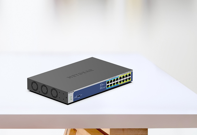 NETGEAR GS516PP 16ポート PoEスイッチングハブ GS516PP｜GS516PP-100AJS｜ギガ16ポート (PoE+ x16 260W