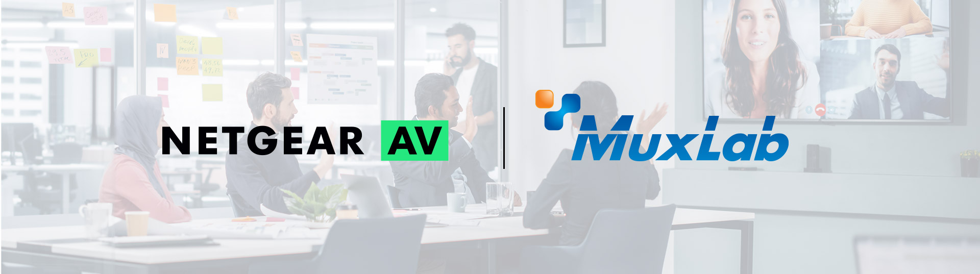 NETGEAR AV | MuxLab logos