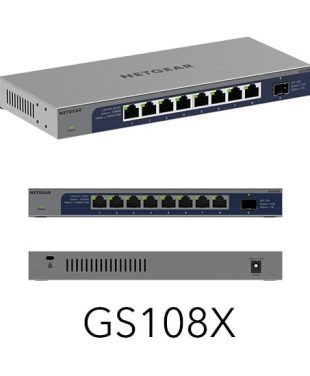 Introducing GS108X 8-Port Gigabit Switch w/SFP+ 10Gb Uplink