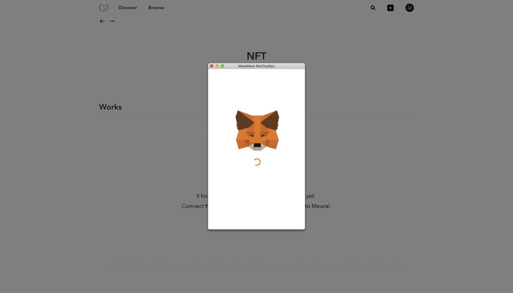 MetaMask Notification with Orange Fox
