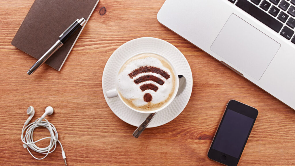 wifi coffee cup inline