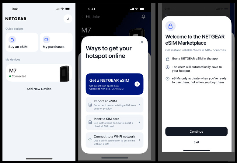 get a netgear esim v2
