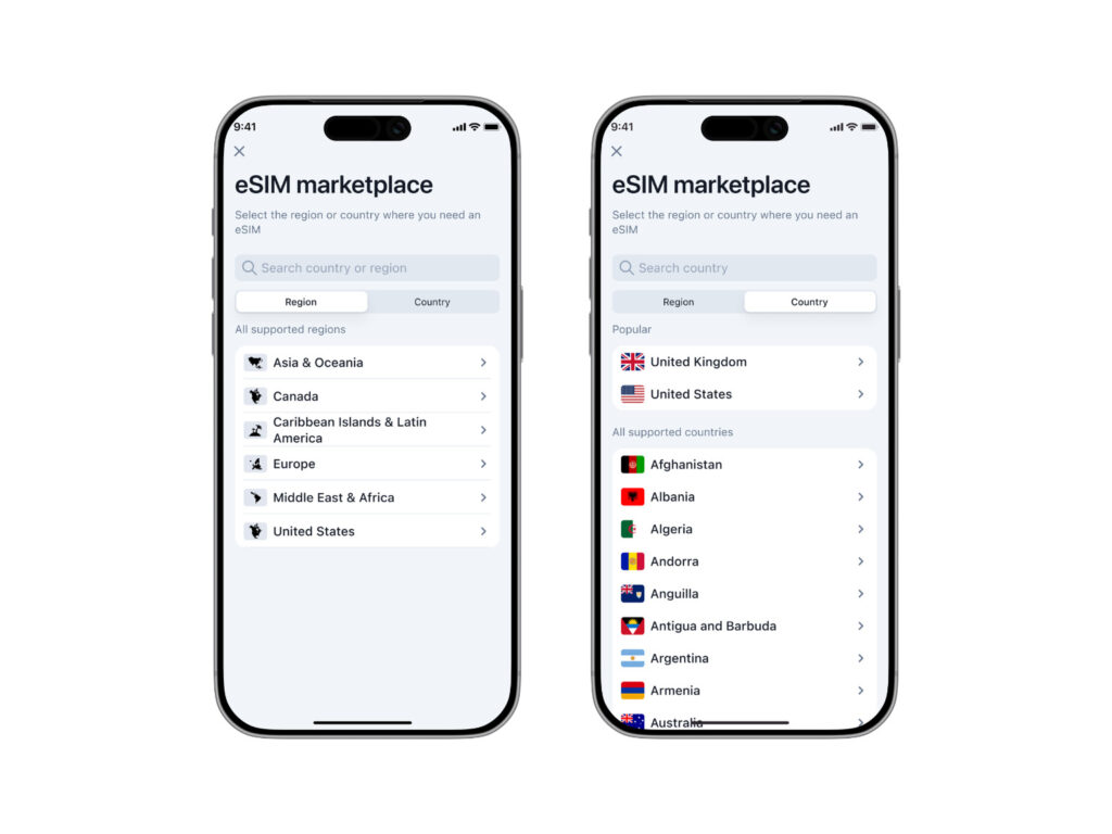 netgear esim store screens 2