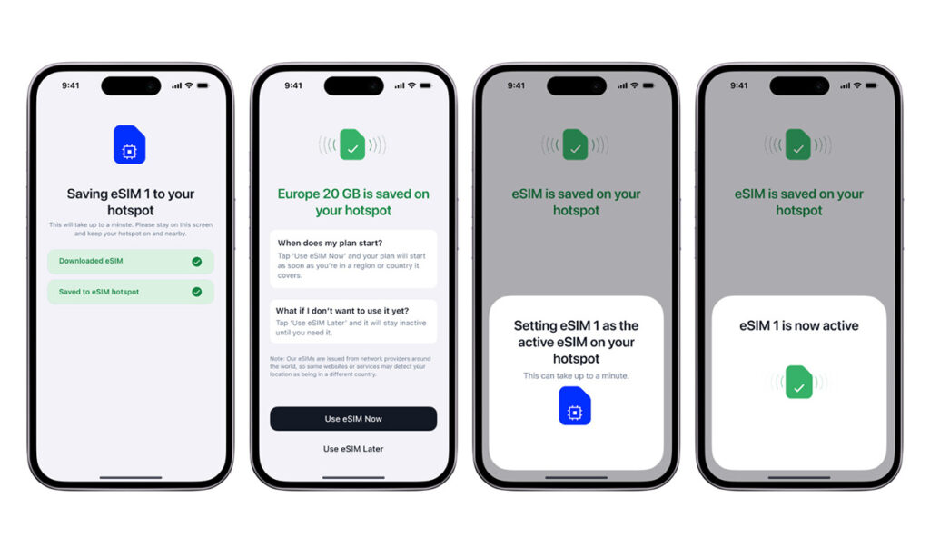 netgear esim store screens 4 activate data plan