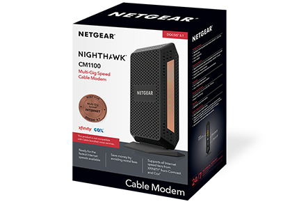 connect cable modem xfinity box to Modems     NETGEAR Cable  CM1100  Routers  & Networking  Home