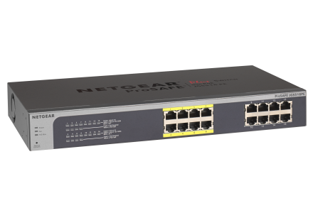 GS116E NETGEAR 16-Port Gigabit Ethernet Smart Managed Plus Switch and ProSAFE Limited Lifetime Protection - Desktop 