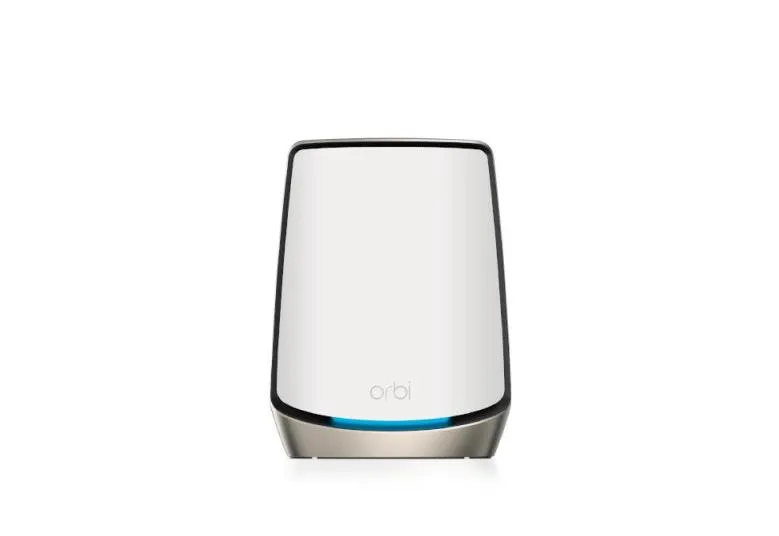 NETGEAR Orbi Tri-Band WiFi 6 Router (RBR860S), AX6000, 6 Gbps, 10 Gig port, with 1 year Netgear Armor included Creative white