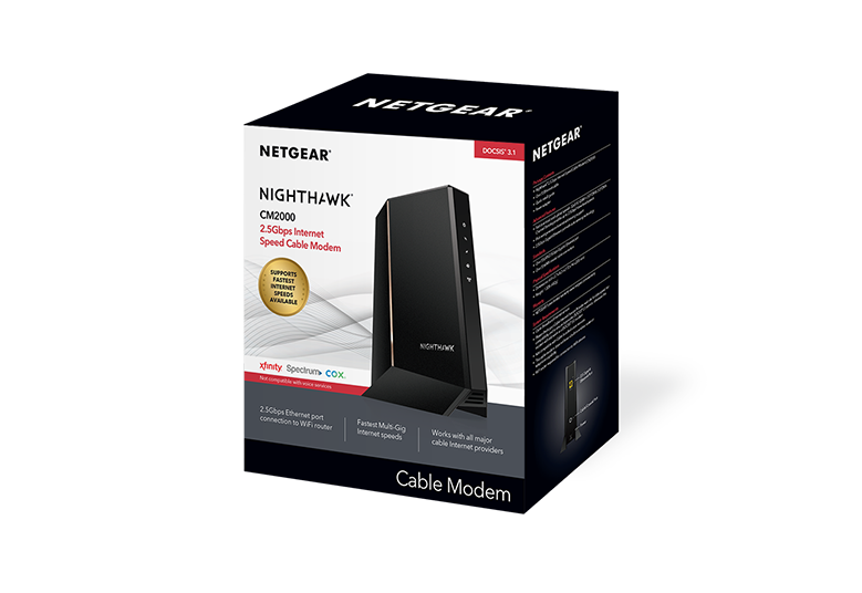 Kinderachtig Roestig Bevriezen Nighthawk CM2000 - DOCSIS 3.1 Multi-Gig 2.5Gbps Cable Modem | NETGEAR