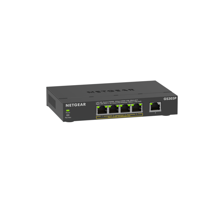 New 5-Port PoE+ Gigabit Ethernet Unmanaged Switch perfect for Small and  Home Offices 