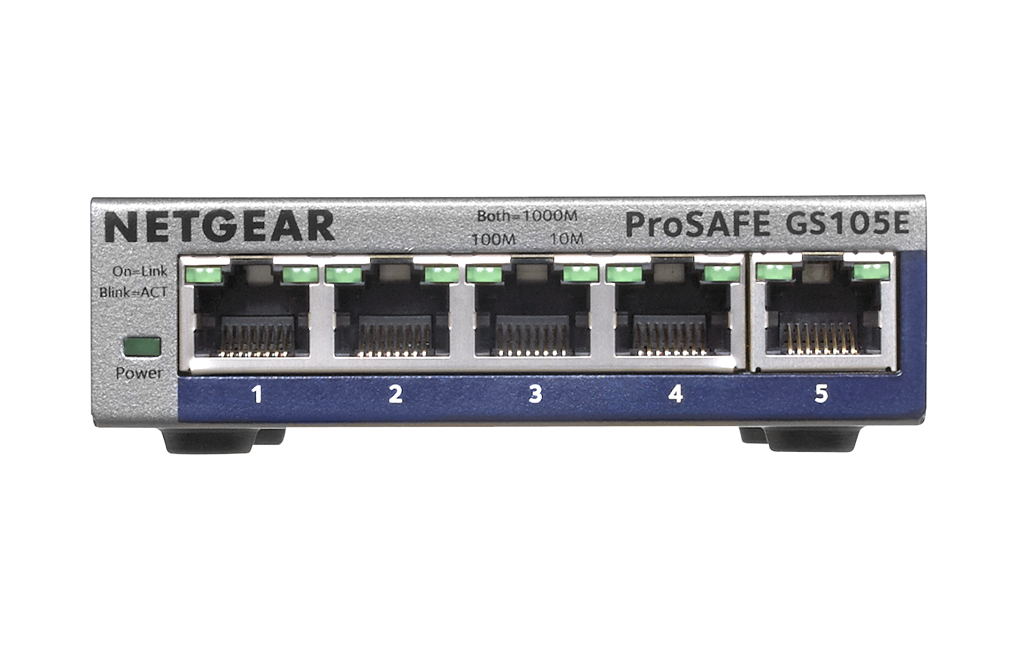 New NetGear Prosafe GS105Ev2 5-Port Gigabit Ethernet Plus Switch GS105E-2A1NAS 