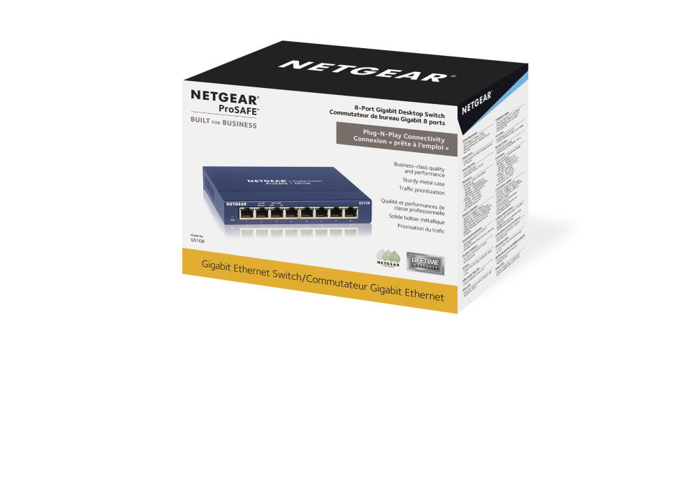 Gigabit Unmanaged Switch Series Gs108 Netgear