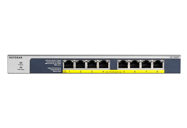 GS108PP | Ethernet Unmanaged Switches | NETGEAR