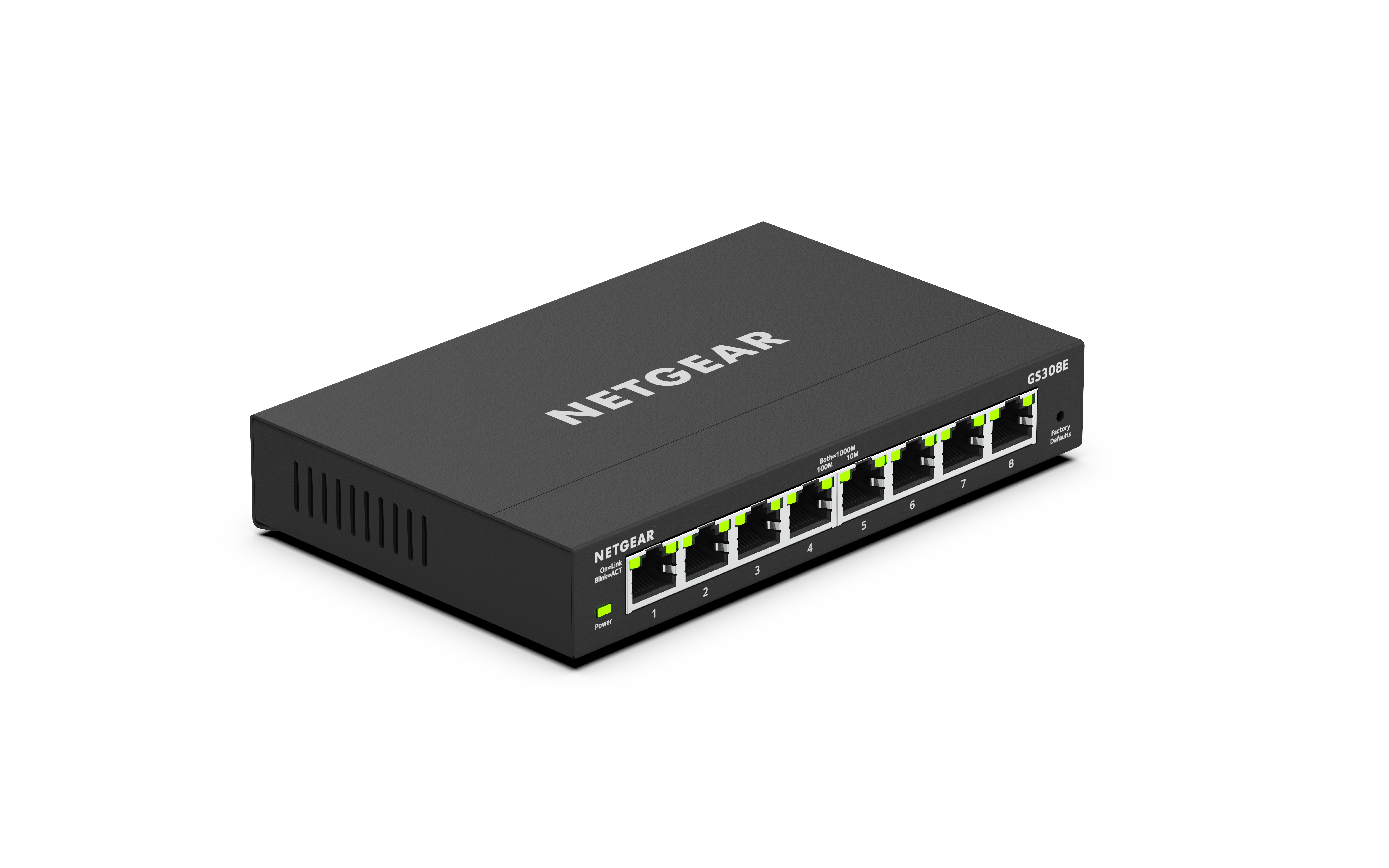 NEW Netgear GS308-100PES 8-Port Gigabit 100Mbps Fast Ethernet Unmanaged  Switch