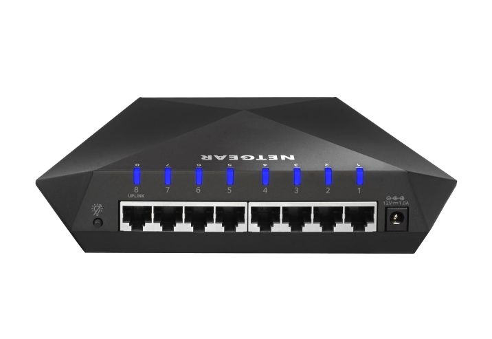 Netgear Commutateur Port Ethernet 10/100/1000 Mbps Routeur de Gaming Nighthawk 8 Port Gigabit 