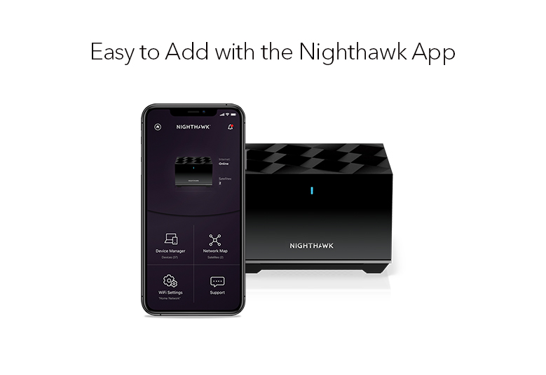 Nighthawk Tri-Band WiFi 6E Mesh Add-on Satellite (MS90)