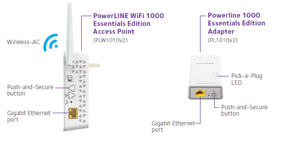 Powerline 1000 Extender + WiFi Extender - PLW1010 | NETGEAR