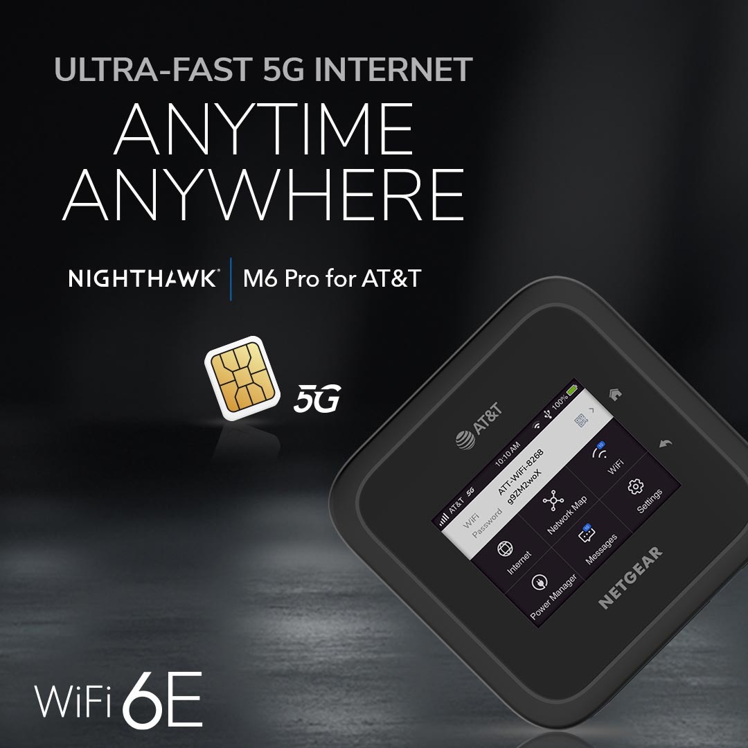 Nighthawk M6 5G WiFi 6 Mobile Router - MR6500