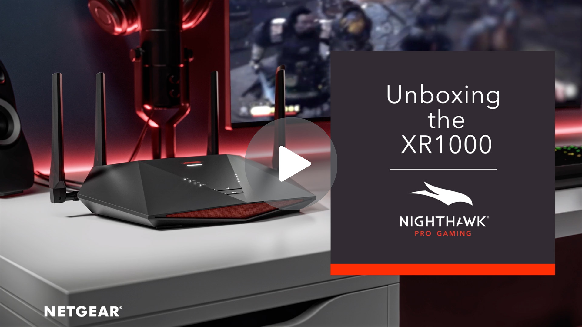 Unboxing the NETGEAR Nighthawk Pro Gaming XR1000
