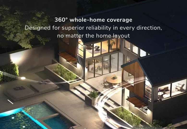 Orbi RBKE973S 360 degree whole-home coverage, Designed for superior reliability in every direction  