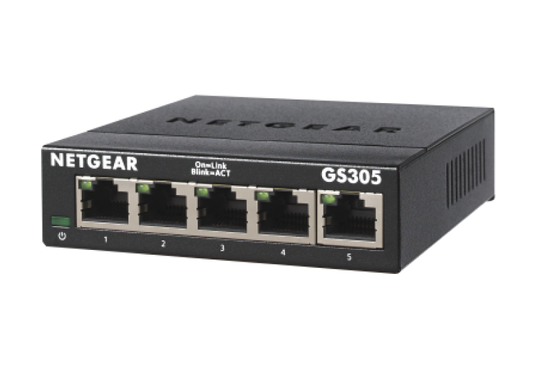 NEW NETGEAR ProSafe GS105E 5Port GIGABIT 10/100/1000 Ethernet Network Switch NIB 