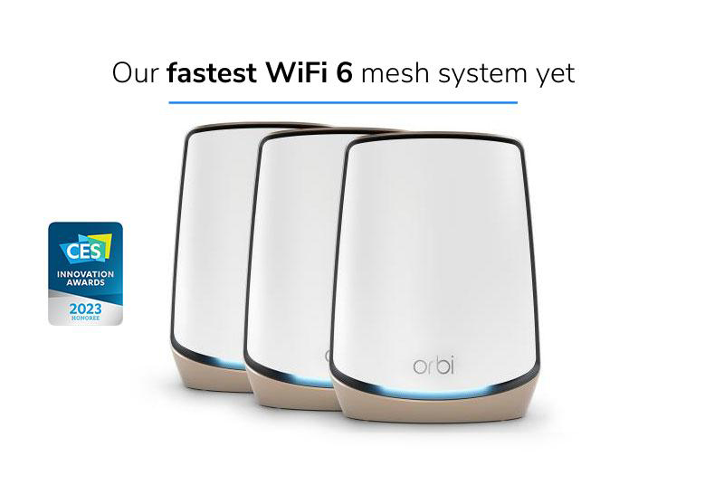 NETGEAR RBK863S Orbi TriBand Mesh WiFi 6 System