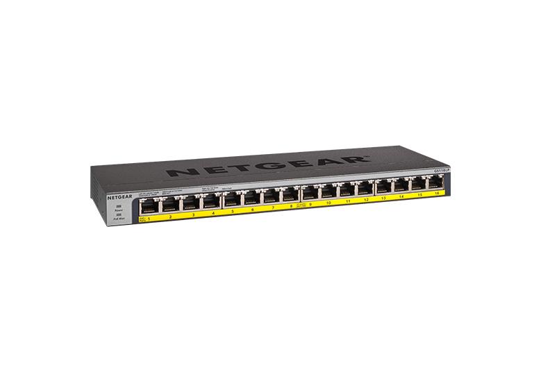 NETGEAR 16ポート Gigabit PoE+ スイッチ GS116PP GS116PP | PoE+ Supported Unmanaged Switches | NETGEAR