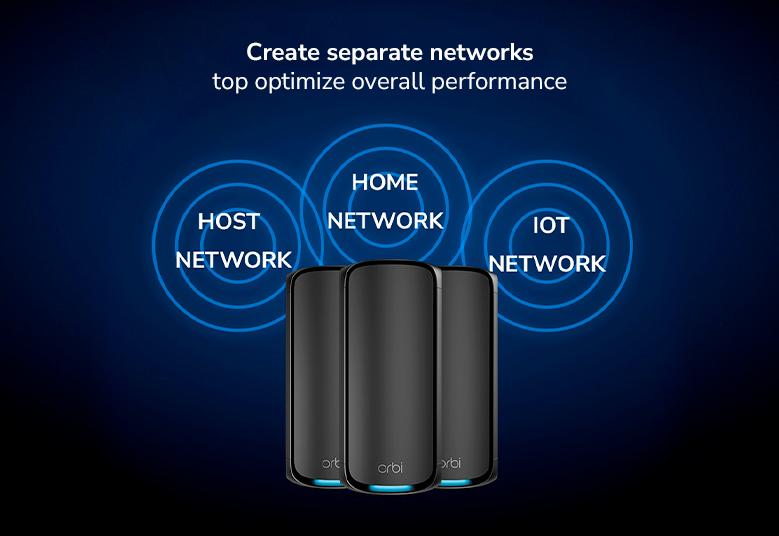 Orbi RBE973S Create separate networks  to optimize overall performance