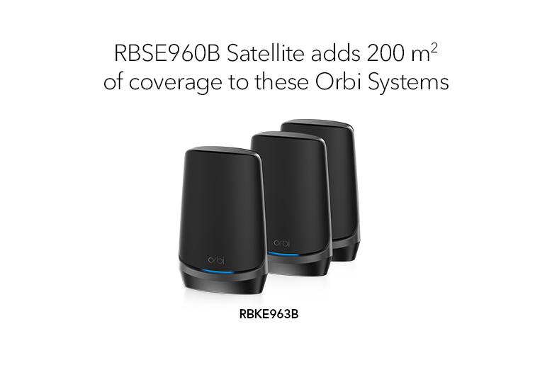 NETGEAR Orbi Quad Band WiFi 6E Mesh System (RBKE963B)