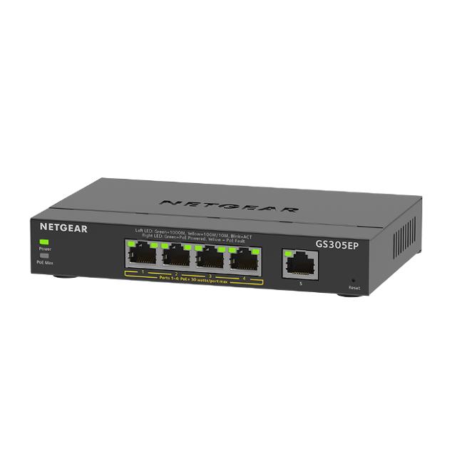 NETGEAR. GS305E. Smart Managed Plus 5-Port Gigabit Ethernet Switch. New.