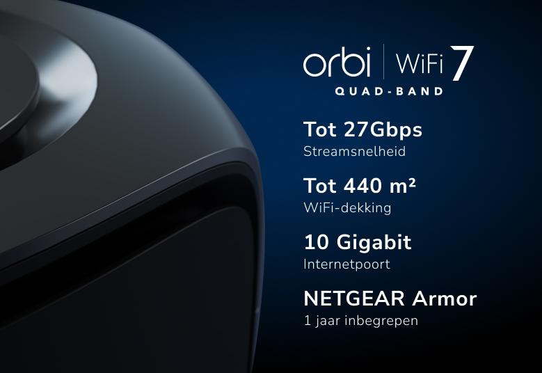 Orbi RBE972S Features 6600 sq ft WiFi Coverage, 27 Gbps Streaming Speed