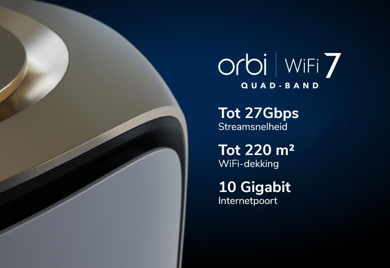 Orbi RBE970 Features 3300 sq ft WiFi Coverage, 27 Gbps Streaming Speed