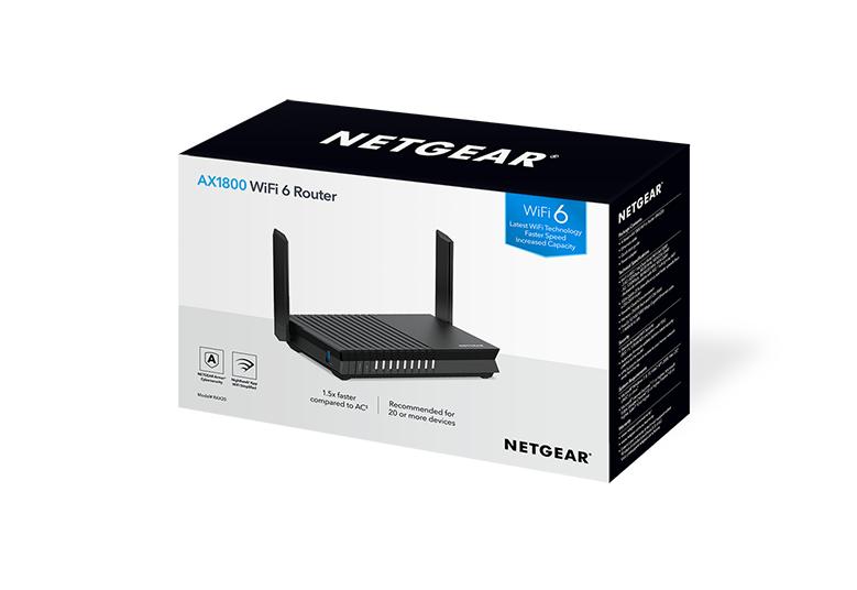 Routeur WiFi 6 Dual Band AX1800 4 flux - RAX20 | NETGEAR
