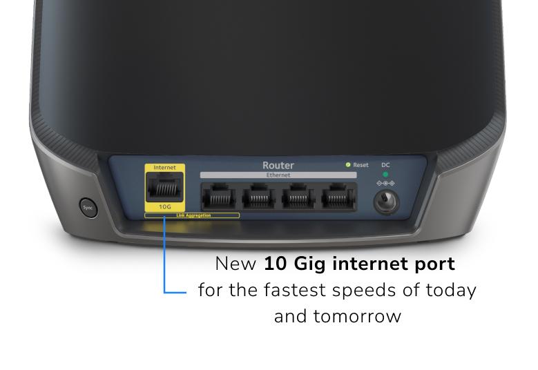 NETGEAR new 10 Gig internet port unleashes the fastest download speeds of today & tomorrow
