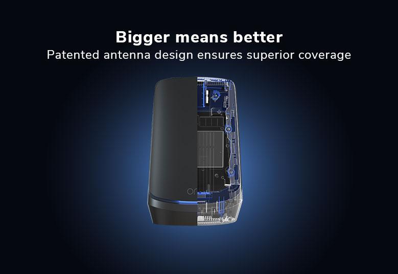 RBKE963B Bigger means better Patented antenna design ensures superior coverage