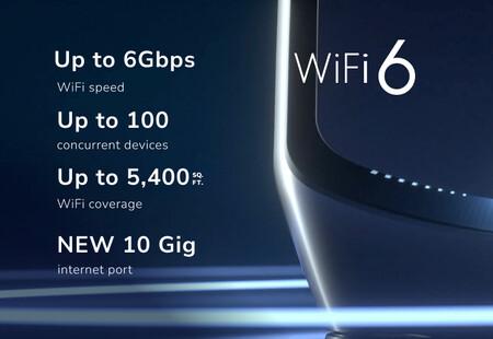 NETGEAR high-performance, whole-home  Orbi Tri-Band WiFi 6 comes with speed up to 6 Gbps (RBK862S)