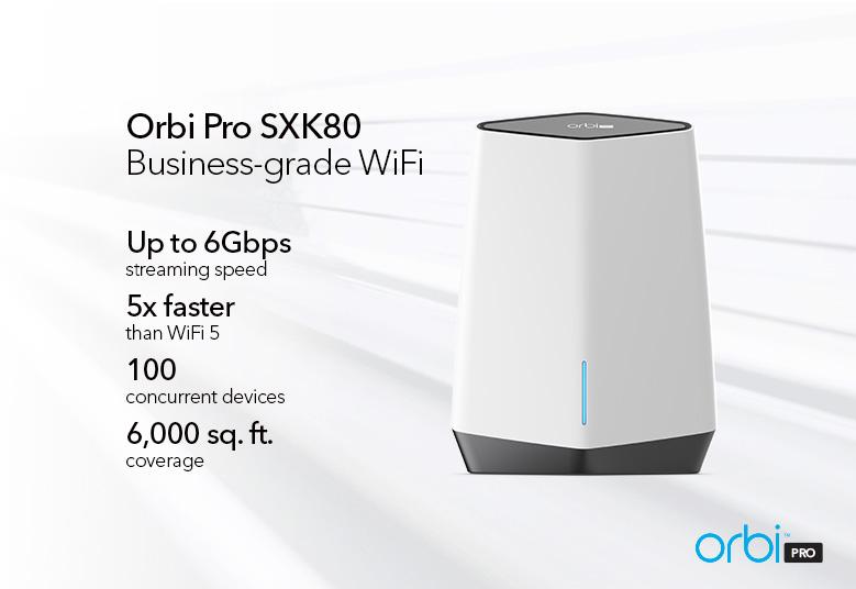 ネットギア Orbi Pro WiFi6 AX6000 2台セット SXK80-